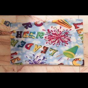 NEW! with Tags NWT Cheer Cheerleader Flannel Pillow Case
